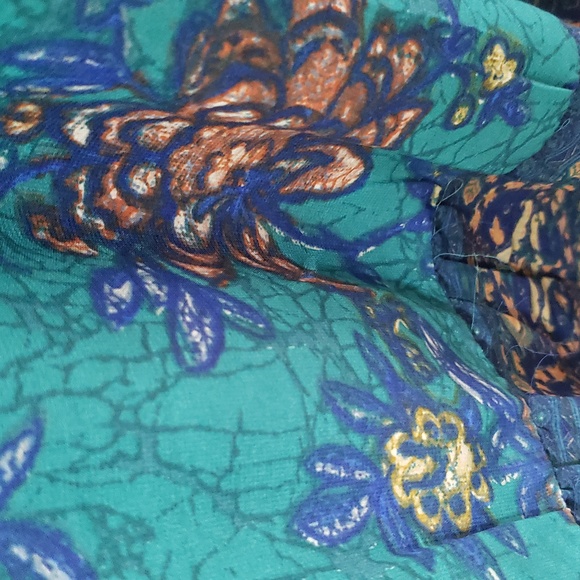 NWT Maurice Beautiful Side Slit Off Shoulder Flowy Floral Lined Maxi Dress - Picture 3 of 9